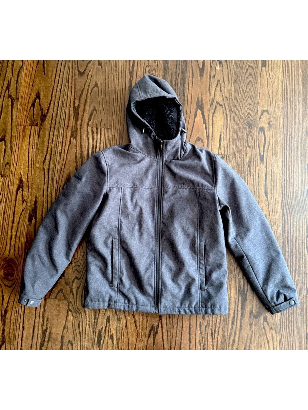 Tommy Hilfiger Heavy Duty Jacket Men’s Size medium Gray Sherpa